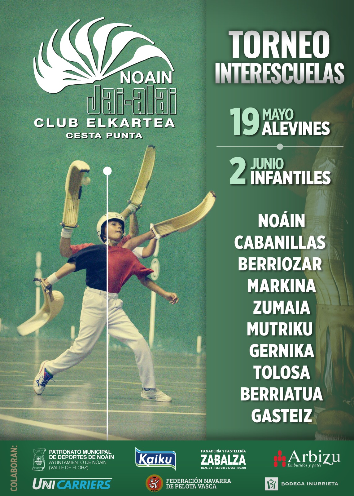TORNEO INTERESCUELAS CESTA PUNTA &ndash; NOAIN